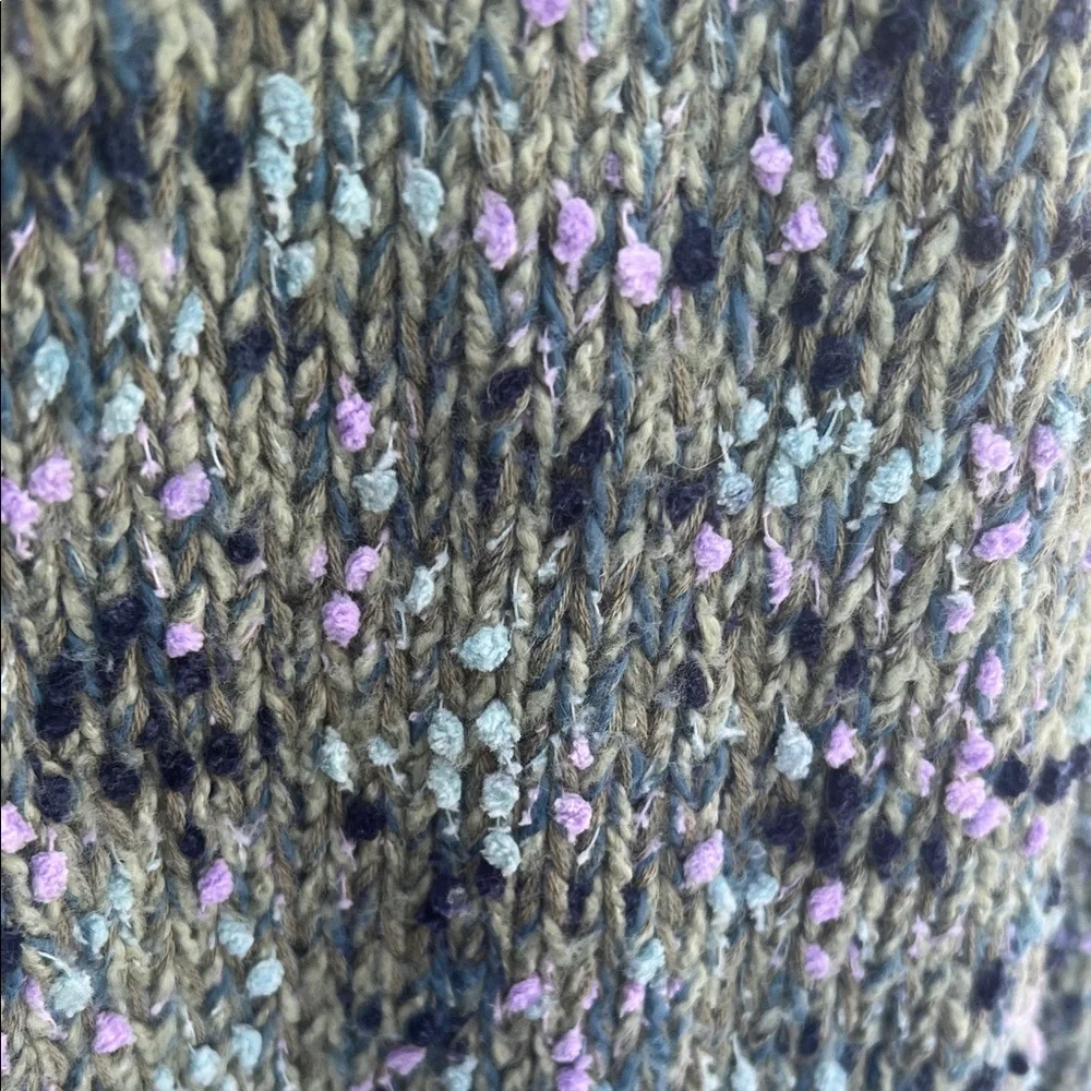 J. Jill Speckled Textured Cozy Knit Cardigan Timeless Minimalist Open Front